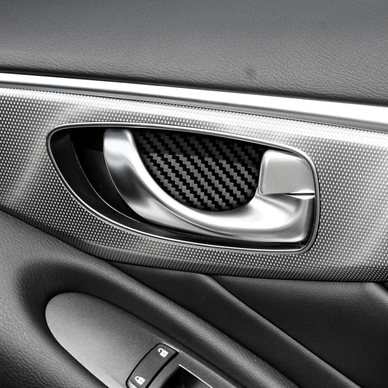 Load image into Gallery viewer, Infiniti Q50/Q60 (2013-2023) Carbon Fiber Inner Bowl Door Handle Trims - FSPE