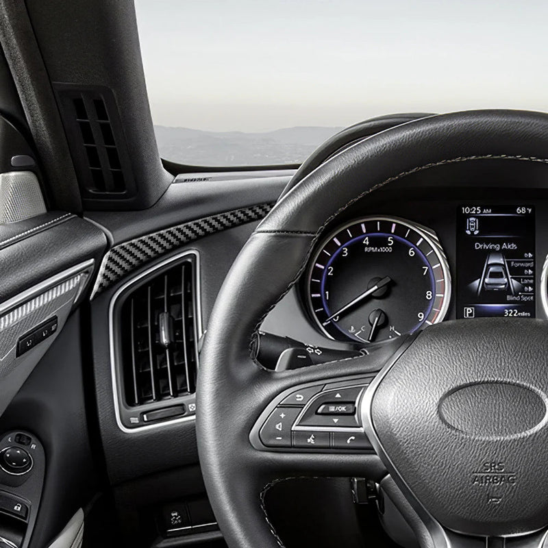 Load image into Gallery viewer, Infiniti Q50/Q60 (2013-2023) Carbon Fiber Left Side Dashboard Trim - FSPE