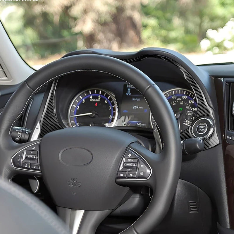 Load image into Gallery viewer, Infiniti Q50/Q60 (2013-2023) Carbon Fiber Speedometer Trim - FSPE