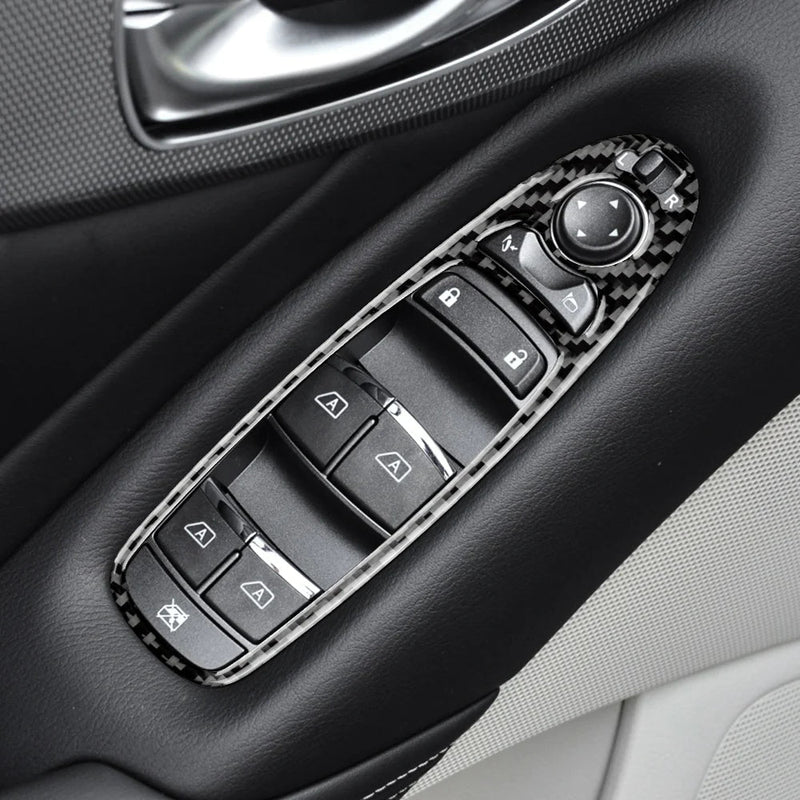 Load image into Gallery viewer, Infiniti Q50/Q60 (2013-2023) Carbon Fiber Window Switch Button Trim - FSPE