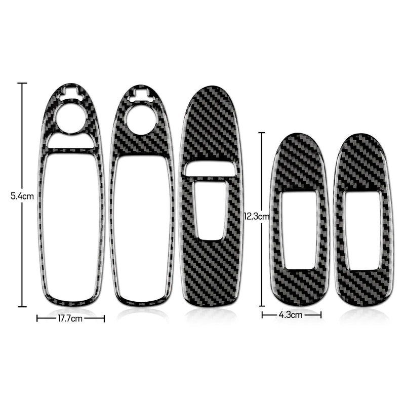 Load image into Gallery viewer, Infiniti Q50/Q60 (2013-2023) Carbon Fiber Window Switch Button Trim - FSPE