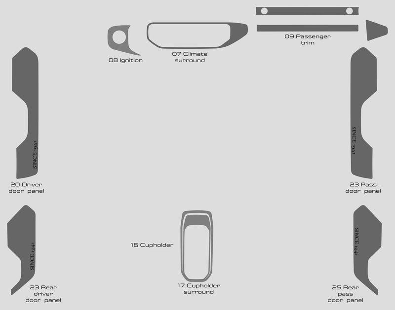 Load image into Gallery viewer, Jeep Gladiator (2020-2022) Carbon Fiber Full Set Trim - FSPE