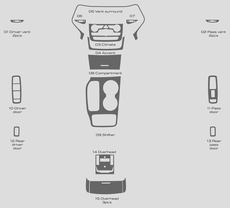 Load image into Gallery viewer, Jeep Grand Cherokee (2019-2020) Carbon Fiber Full Set Trim - FSPE