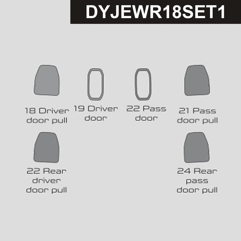 Load image into Gallery viewer, Jeep Wrangler (2018-2020) Carbon Fiber Door Inner Bowl, Door Locks Trims - FSPE