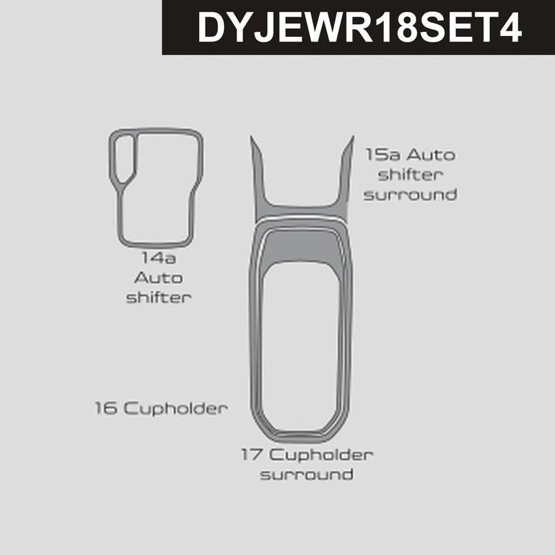 Load image into Gallery viewer, Jeep Wrangler (2018-2023) Carbon Fiber Auto Shifter Trim - FSPE