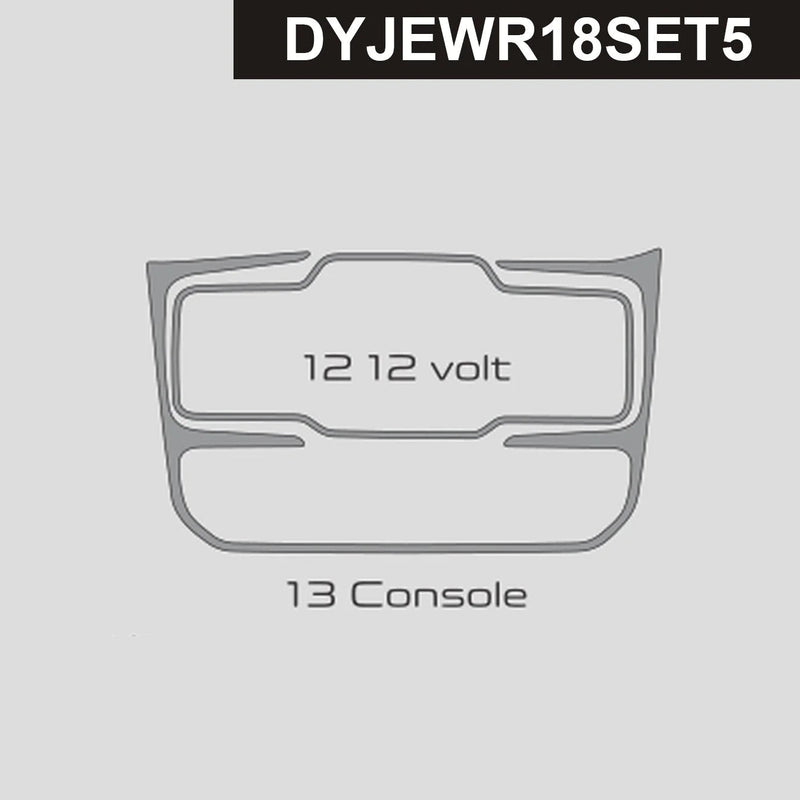 Load image into Gallery viewer, Jeep Wrangler (2018-2023) Carbon Fiber Center Console 12 Volt Trim - FSPE