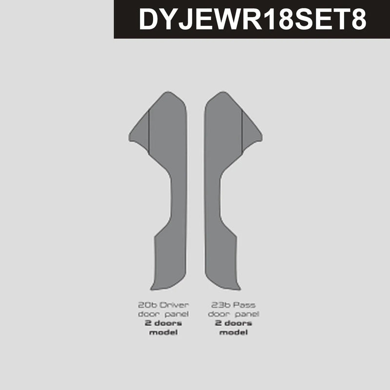 Load image into Gallery viewer, Jeep Wrangler (2018-2023) Carbon Fiber Door Panels Trims - FSPE