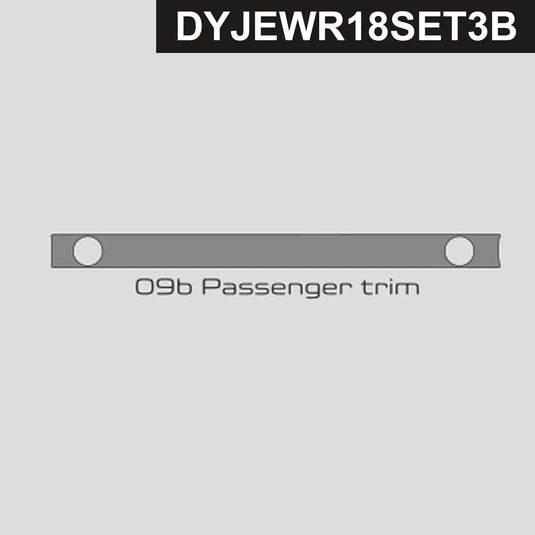 Jeep Wrangler (2018-2023) Carbon Fiber Passenger Trim - FSPE