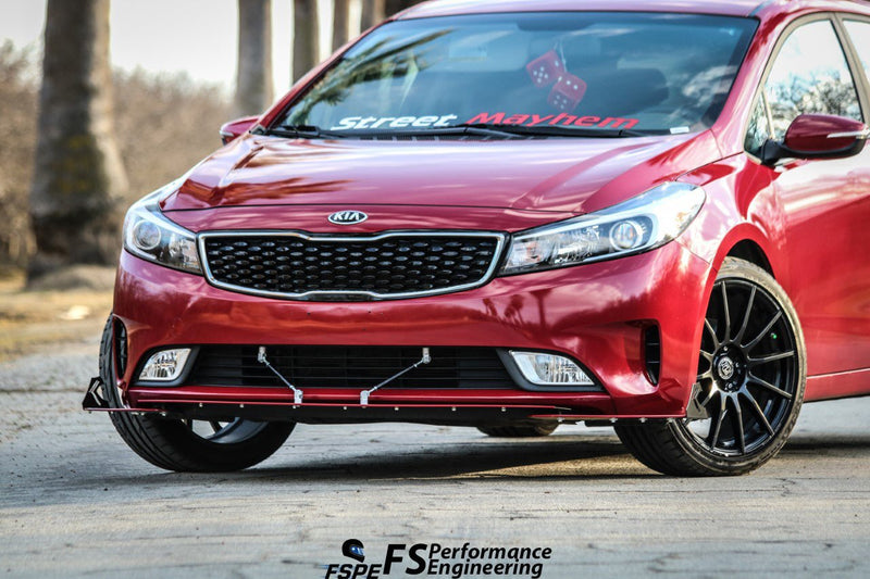 Load image into Gallery viewer, Kia Forte (2017-2018) Stacked Front Splitter V1 - FSPE
