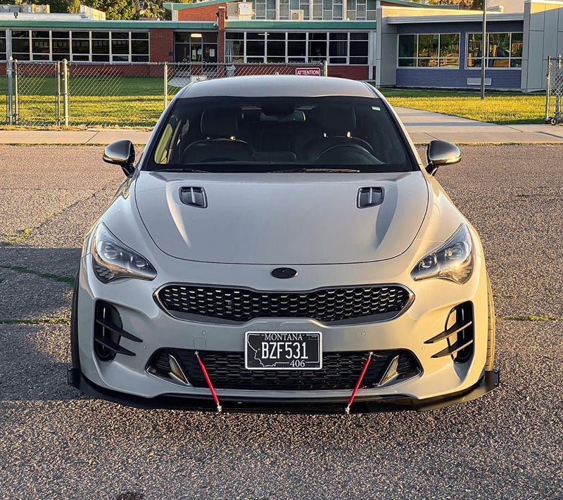 Load image into Gallery viewer, Kia Stinger GT (2018-2021) Front Splitter V1 & Under Tray - FSPE