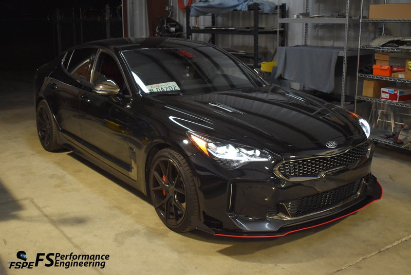 Load image into Gallery viewer, Kia Stinger GT (2018-2021) Front Splitter V1 & Under Tray - FSPE