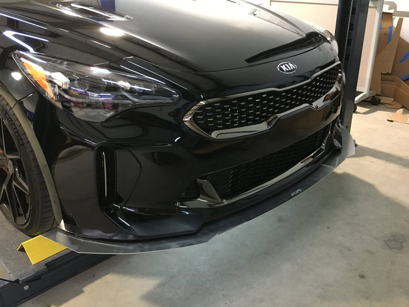 Load image into Gallery viewer, Kia Stinger GT (2018-2021) Front Splitter V1 & Under Tray - FSPE
