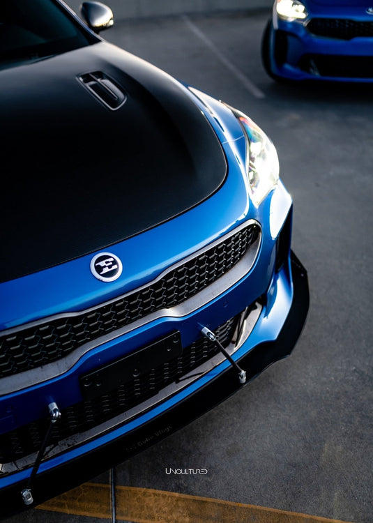 Kia Stinger GT (2018-2021) Front Splitter V1 & Under Tray - FSPE