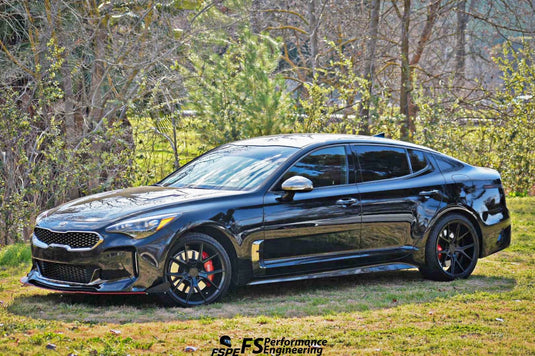 Kia Stinger GT (2018-2021) Front Splitter V1 & Under Tray - FSPE