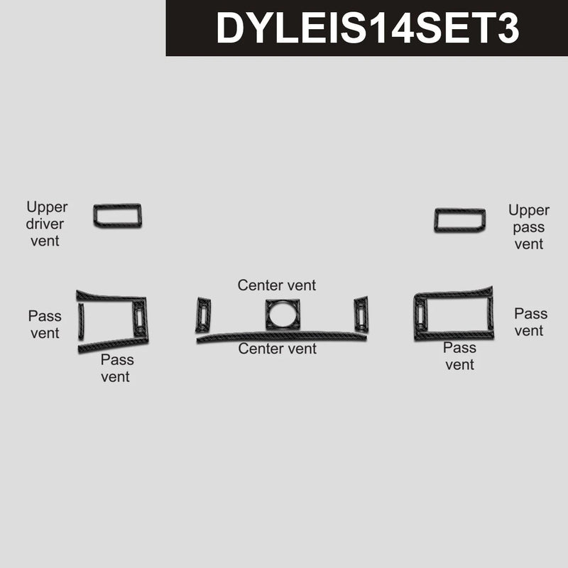 Load image into Gallery viewer, Lexus IS (2014-2020) Carbon Fiber Dash & Upper Vents Trim - FSPE