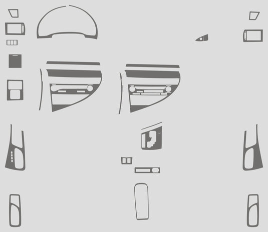 Lexus RX450h (2010-2015) Carbon Fiber Full Set Trims - FSPE