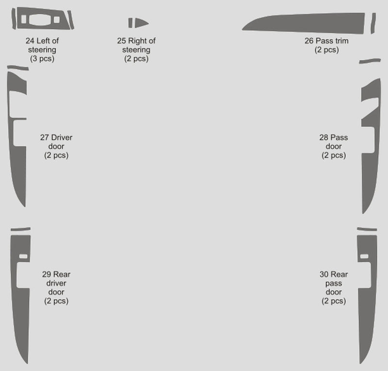 Load image into Gallery viewer, Lincoln MKX (2011-2015) Carbon Fiber Full Set Trims - FSPE