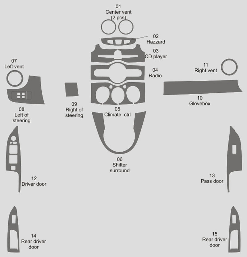 Load image into Gallery viewer, Mazda 2 (2011-2015) Carbon Fiber Full Set Trim - FSPE