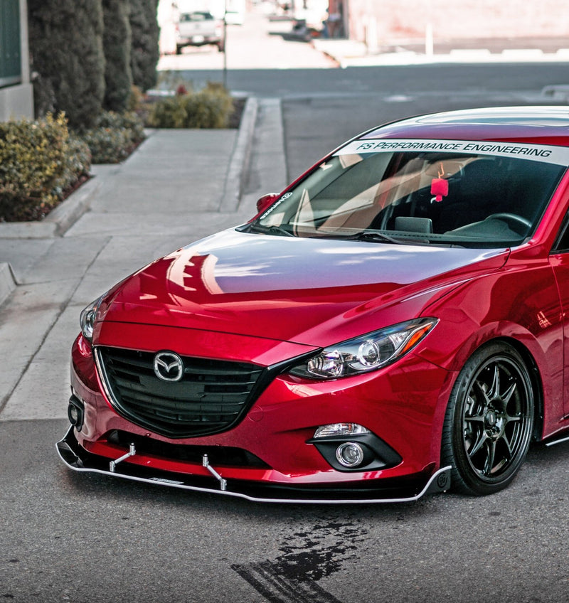 Load image into Gallery viewer, Mazda 3 (2014-2016) Front Splitter V2 - CARBON FIBER EDITION - FSPE