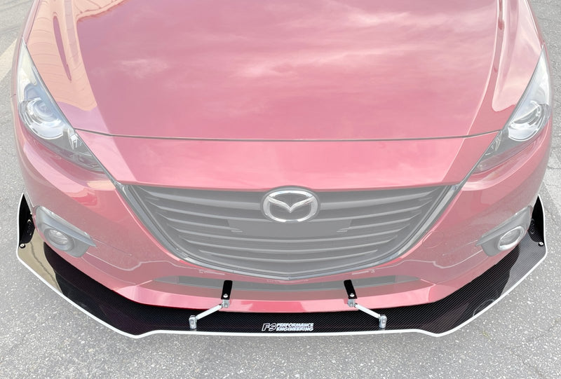 Load image into Gallery viewer, Mazda 3 (2014-2016) Front Splitter V2 - CARBON FIBER EDITION - FSPE