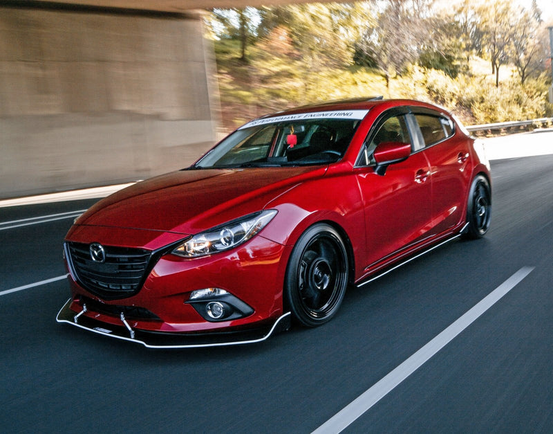 Load image into Gallery viewer, Mazda 3 (2014-2016) Front Splitter V2 - CARBON FIBER EDITION - FSPE
