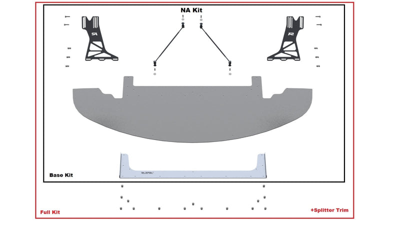 Load image into Gallery viewer, Mazda Miata NA (1990-1997) RGR Ultra Chassis Mounted Front Splitter Kit - FSPE