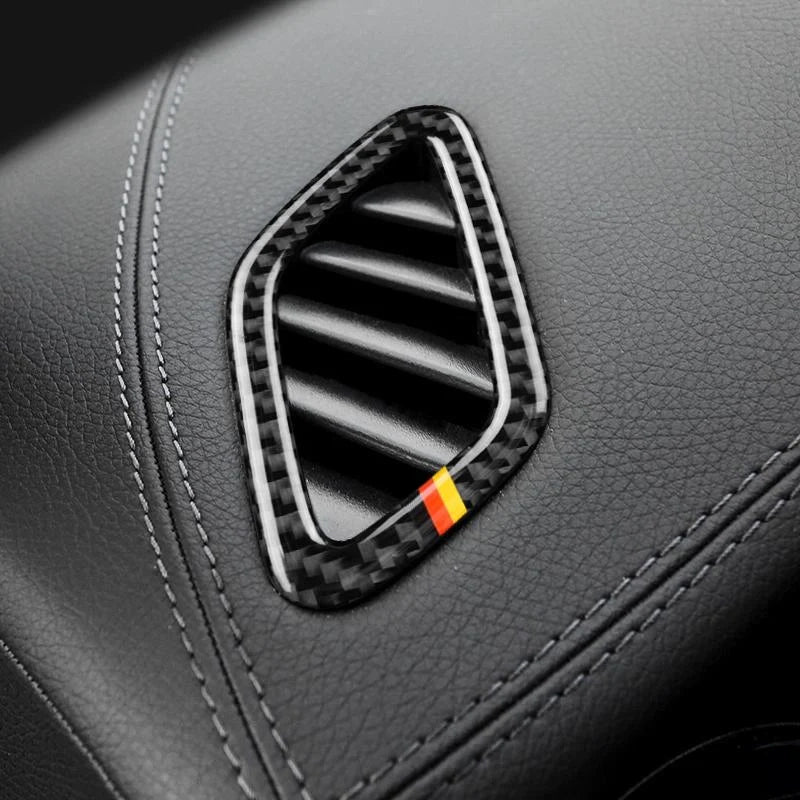Load image into Gallery viewer, Mercedes Benz A Class "(2013-2018) CLA (2014-2018) GLA (2015-2018) Carbon Fiber Air Conditioning Outlet Trim - FSPE