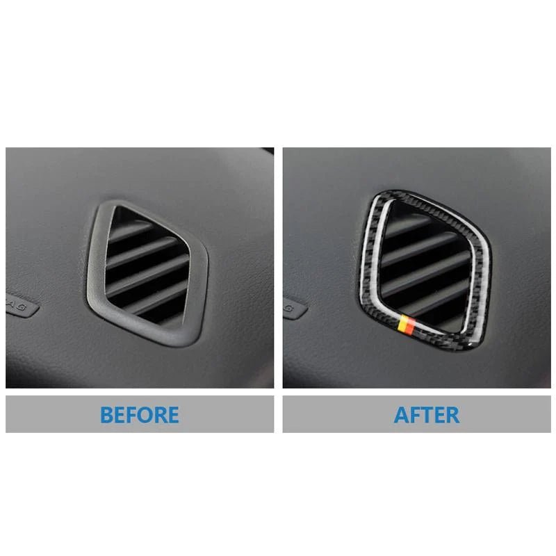 Load image into Gallery viewer, Mercedes Benz A Class "(2013-2018) CLA (2014-2018) GLA (2015-2018) Carbon Fiber Air Conditioning Outlet Trim - FSPE