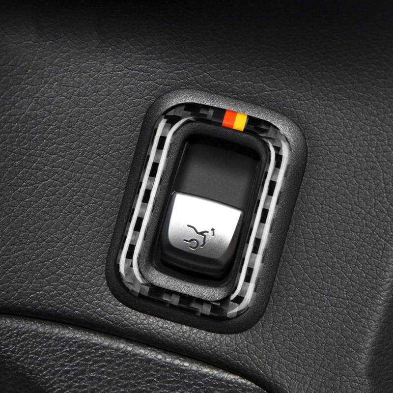 Load image into Gallery viewer, Mercedes Benz C Class "205 C180 C200 C300 GLC" Carbon Fiber Trunk Switch Trim Overlay - FSPE