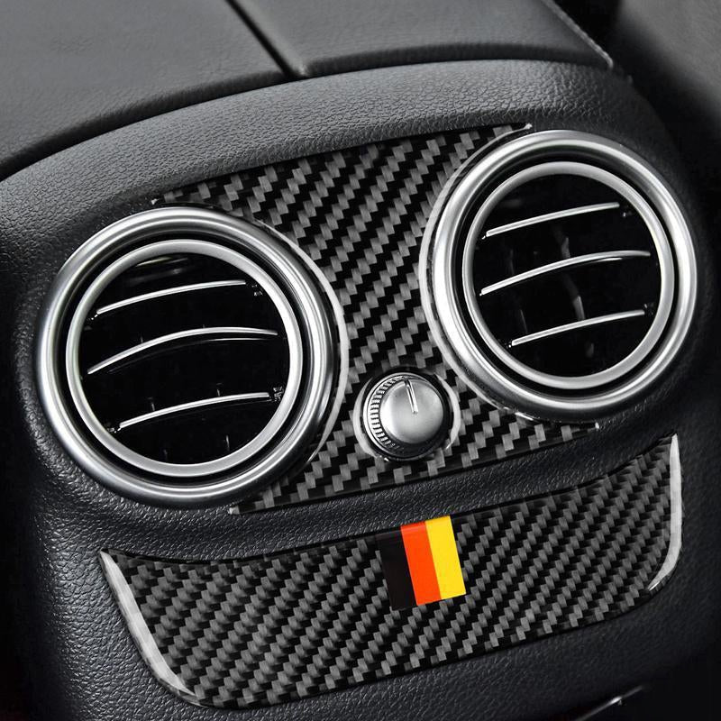 Load image into Gallery viewer, Mercedes Benz C Class W205 C Class C180 C200 C300 GLC Carbon Fiber Air Conditioning Outlet Overlay Trim - FSPE