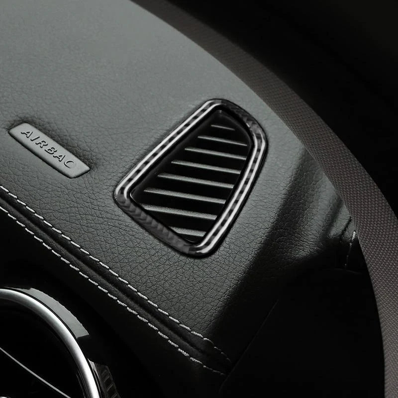Load image into Gallery viewer, Mercedes Benz C Class "W205 C180 C200 C300 GLC" Carbon Fiber Air Conditioning Outlet Trim - FSPE