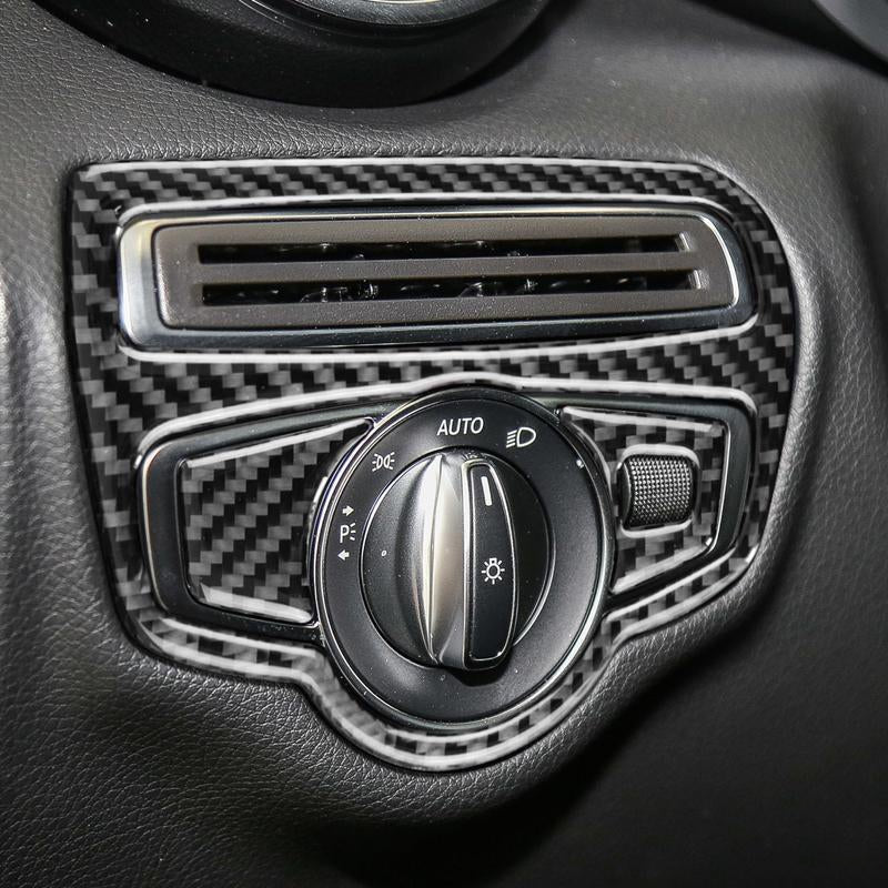 Load image into Gallery viewer, Mercedes Benz C Class "W205 C180 C200 C300 GLC" Carbon Fiber Center Console Panel Trim - FSPE