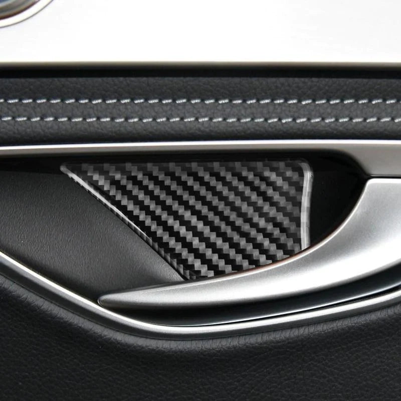 Load image into Gallery viewer, Mercedes Benz C Class "W205 C180 C200 C300 GLC" Carbon Fiber Interior Door Handle Trim - FSPE