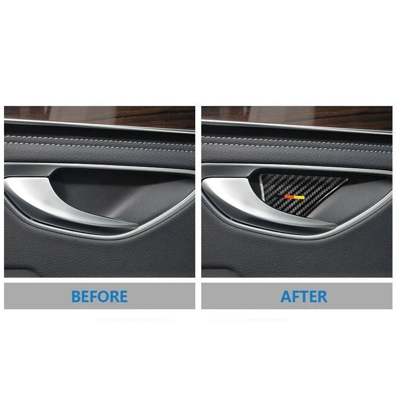 Load image into Gallery viewer, Mercedes Benz C Class "W205 C180 C200 C300 GLC" Carbon Fiber Interior Door Handle Trim - FSPE