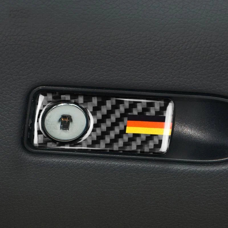 Load image into Gallery viewer, Mercedes Benz C Class "W205 W212 GLC GLK" Carbon Fiber Interior Glove Box Trim Overlay - FSPE
