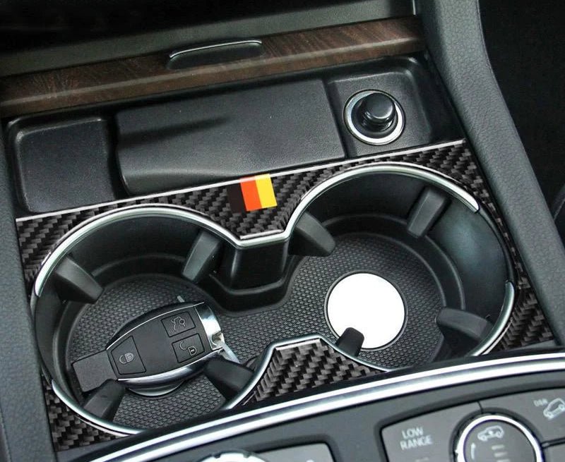 Load image into Gallery viewer, Mercedes Benz GLS (2016-2018) GLE (2015-2017) GL (2013-2015) ML Carbon Fiber Cup Holder Trim - FSPE