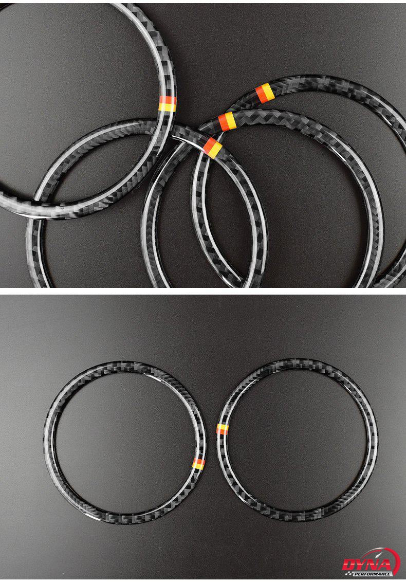 Load image into Gallery viewer, Mercedes Benz Mercedes Benz "W205 C Class C180 C200 C300 GLC" Carbon Fiber Speaker Trim Overlay - FSPE