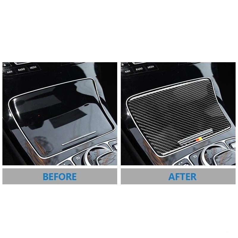 Load image into Gallery viewer, Mercedes Benz "W205 C Class C180 C200 C300 GLC" Carbon Fiber Cup Holder Trim Cover - FSPE