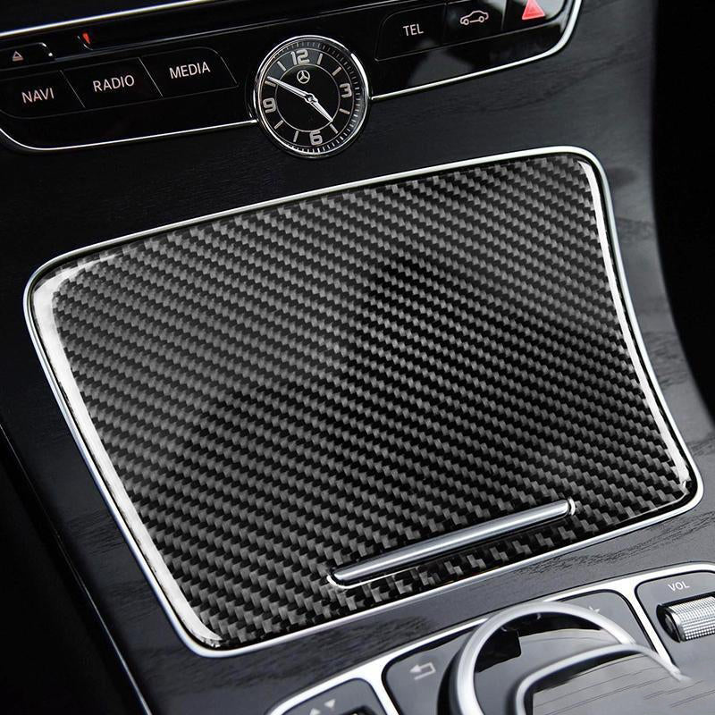 Load image into Gallery viewer, Mercedes Benz "W205 C Class C180 C200 C300 GLC" Carbon Fiber Cup Holder Trim Cover - FSPE