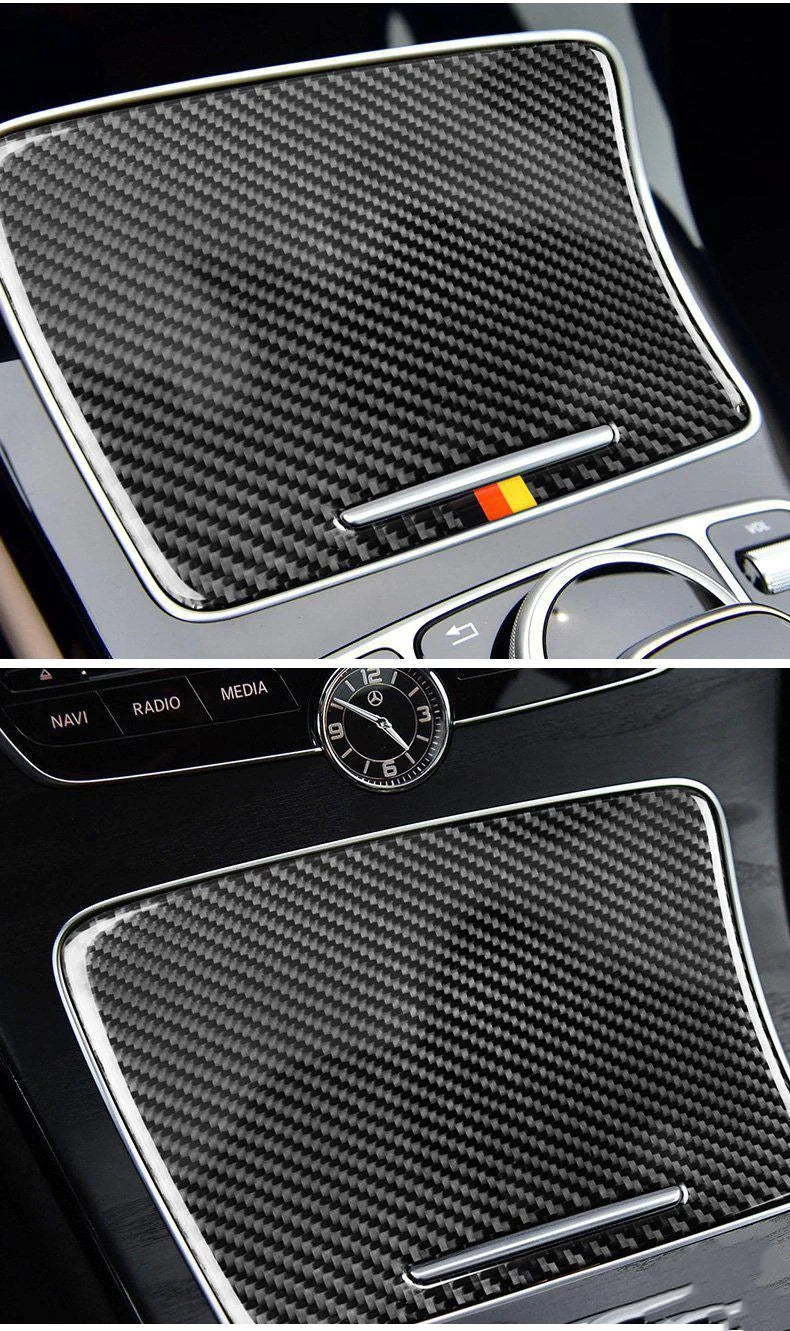 Load image into Gallery viewer, Mercedes Benz "W205 C Class C180 C200 C300 GLC" Carbon Fiber Cup Holder Trim Cover - FSPE