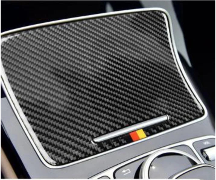 Load image into Gallery viewer, Mercedes Benz "W205 C Class C180 C200 C300 GLC" Carbon Fiber Cup Holder Trim Cover - FSPE