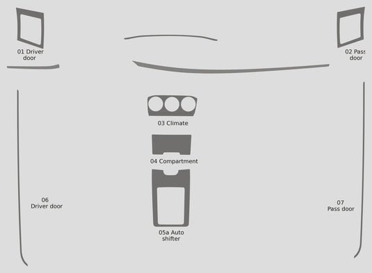 Mitsubishi Lancer (2016-2017) Carbon Fiber Full Set Trim - FSPE
