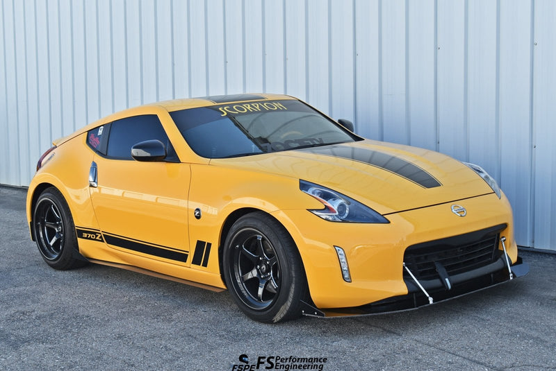 Load image into Gallery viewer, Nissan 370Z (2009-2020) Front Splitter V3 (H.B. EDITION) - FSPE