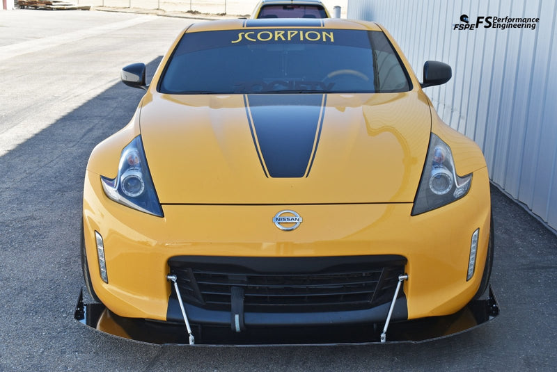 Load image into Gallery viewer, Nissan 370Z (2009-2020) Front Splitter V3 (H.B. EDITION) - FSPE