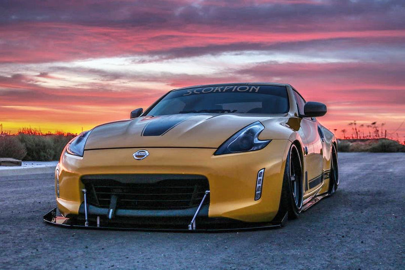 Load image into Gallery viewer, Nissan 370Z (2009-2020) Front Splitter V3 (H.B. EDITION) - FSPE
