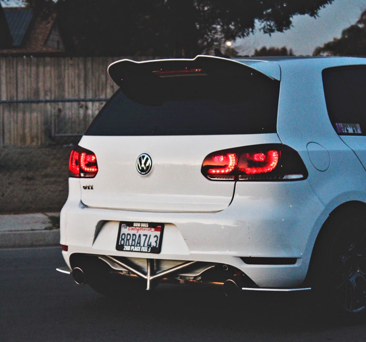REAR BASH BAR V1 for VW MK6 2010 2014 GTI