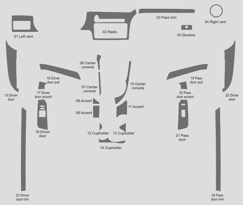 Load image into Gallery viewer, Scion TC (2011-2016) Carbon Fiber Full Set Trim Kit - FSPE
