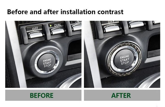 Subaru BRZ (2013-2016) Carbon Fiber Engine Start/Stop Push Button Trim Ring - FSPE