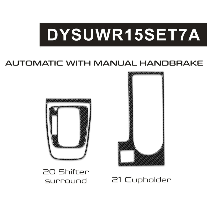 Load image into Gallery viewer, Subaru WRX (2015-2017) Carbon Fiber Full Center Console Trim - FSPE