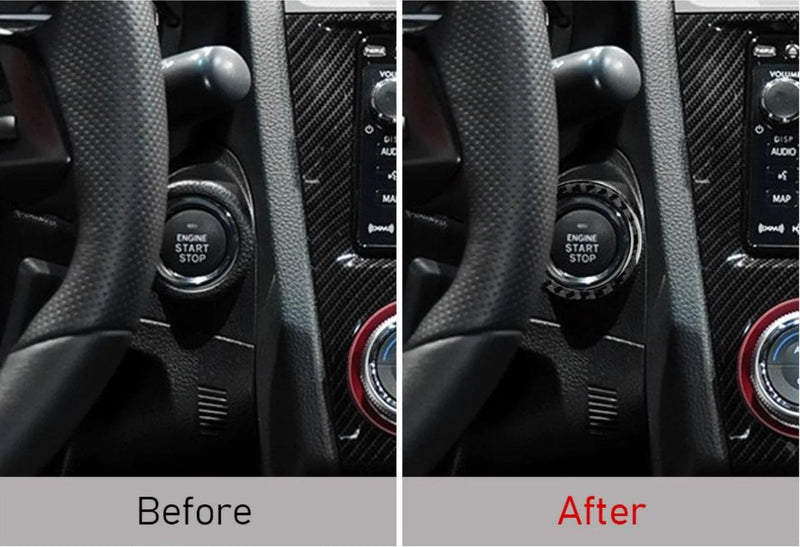Load image into Gallery viewer, Subaru WRX (2015-2021) Carbon Fiber Start / Stop Button Ring Cover - FSPE